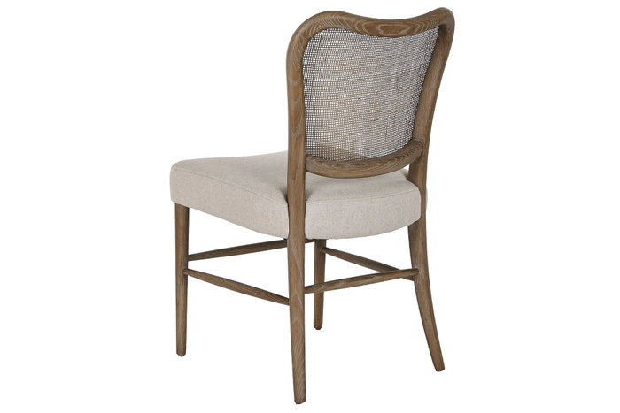 DKD Home Decor Silla Fresno Ratán Blanco y Crudo