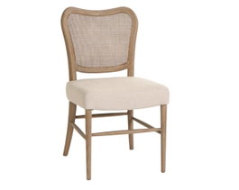DKD Home Decor Silla Fresno Ratán Blanco y Crudo