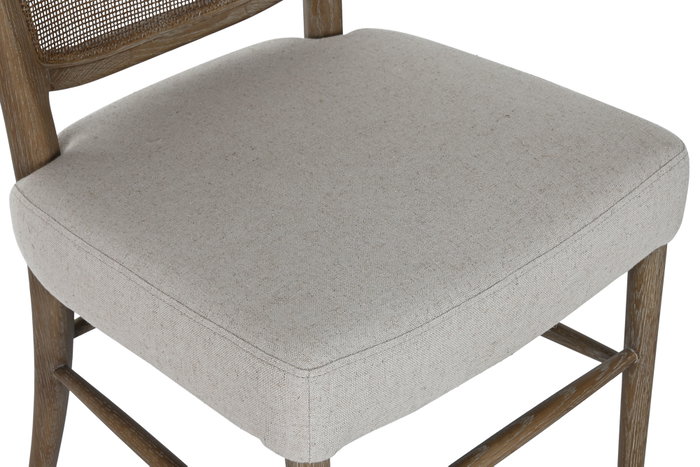 DKD Home Decor Silla Fresno Ratán Blanco y Crudo