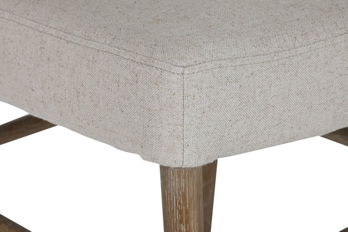 DKD Home Decor Silla Fresno Ratán Blanco y Crudo