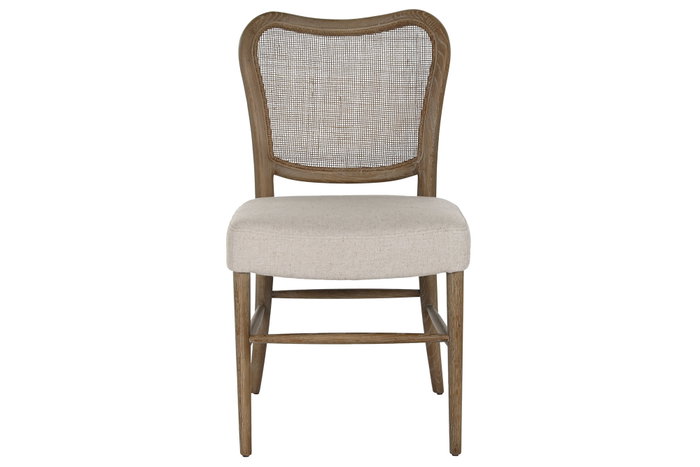 DKD Home Decor Silla Fresno Ratán Blanco y Crudo