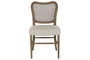 DKD Home Decor Silla Fresno Ratán Blanco y Crudo