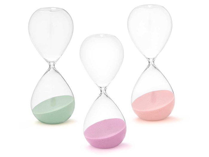 Giftdecor Reloj de Arena 25 cm, Surtido Colores Pastel, 45 Minutos Aprox (Set de 12)