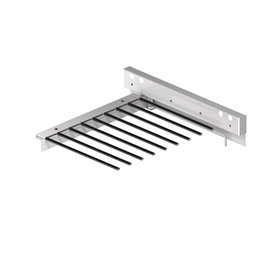 Menage Confort Pantalonero Extraíble Chic, 9 Perchas con Sujeción Lateral, Color Gris/Plata con Acabado Mate Metal