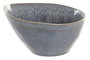 DKD Home Decor Set de 12 Cuencos de Gres Esmaltado Azul Celeste 15x11,8x9 cm