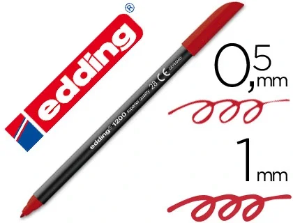 Edding Rotulador 1200 Rojo Inglés Set de 5