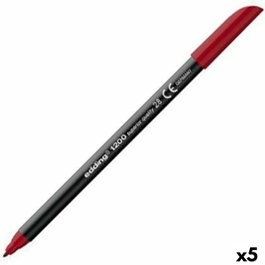 Edding Rotulador 1200 Rojo Inglés Set de 5