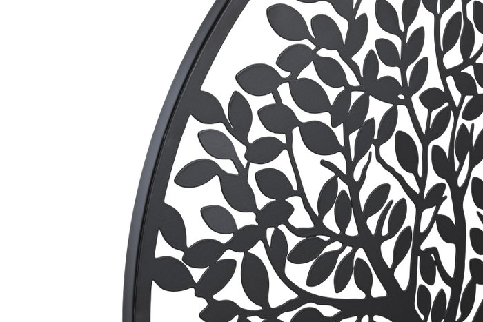 DKD Home Decor Decoración de Pared Metal Árbol Buda 40x40 cm
