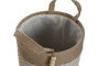 DKD Home Decor Set de 3 Cestas de EVA y Poliéster en Natural y Crema 30x30x34 cm