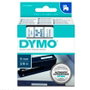 Dymo Cinta D1 Azul sobre Blanco 9mm x 7m