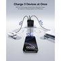Baseus PicoGo AE21 Cargador 100W 2C+A Negro con Cable USB-C 1,5m