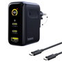 Baseus PicoGo AE21 Cargador 100W 2C+A Negro con Cable USB-C 1,5m