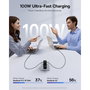 Baseus PicoGo AE21 Cargador 100W 2C+A Negro con Cable USB-C 1,5m