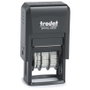 Trodat Stempel Sello de texto/fecha autoentintado 76649 con almohadilla roja