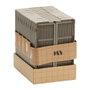Day Juego de 2 Cajas Plegables 25x16,5 cm Gris 3,3L