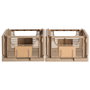 Day Juego de 2 Cajas Plegables 25x16,5 cm Gris 3,3L