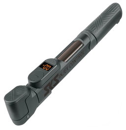 SKS Injex minibomba de aire con manómetro digital - Aluminio, compatible con válvulas Presta, Dunlop y Standard