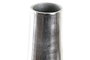 DKD Home Decor Jarrón Moderno Dorado Plateado 15.5 x 49.5 x 15.5 cm (2 Unidades)
