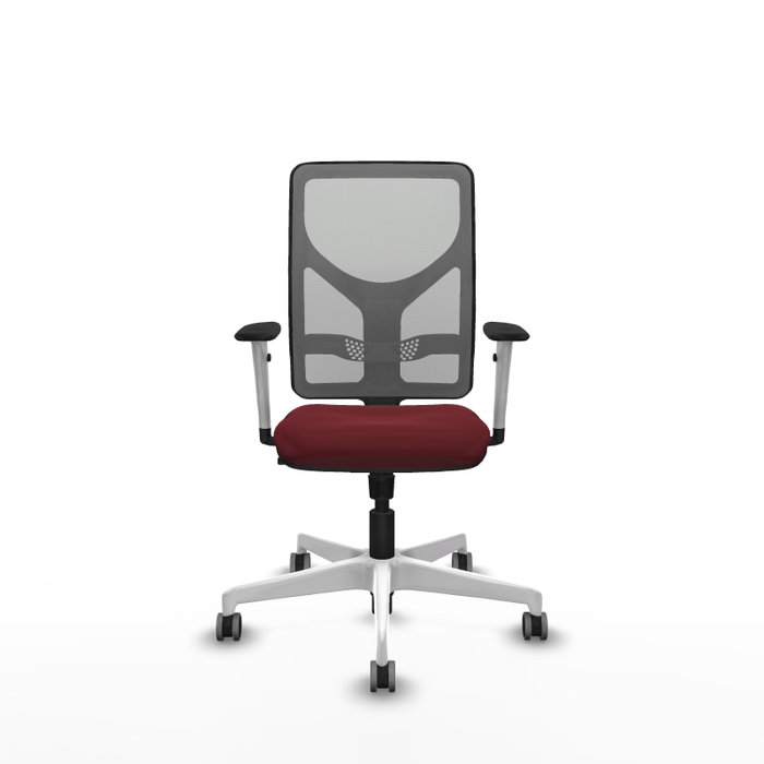PIQUERAS Y CRESPO Silla de oficina Motilla con mecanismo Sincro, Granate y Gris PIQUERAS Y CRESPO Silla de oficina Motilla con mecanismo Sincro, Granate y Gris
