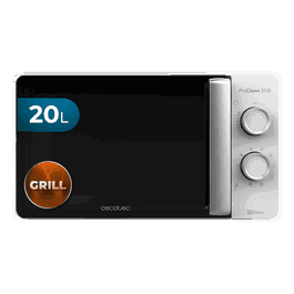 Cecotec ProClean 3110 Microondas con Grill de 20 L Blanco