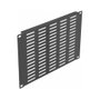 DeLOCK Panel de Rack de Red de 10 Pulgadas con Ranuras de Ventilación Horizontal, 4U, Color Negro, 1 Pieza, Panel Ciego con Bisagras