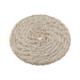 DKD Home Decor Set de 6 Posavasos de Bambú y Ratán Blanco