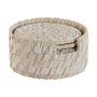 DKD Home Decor Set de 6 Posavasos de Bambú y Ratán Blanco