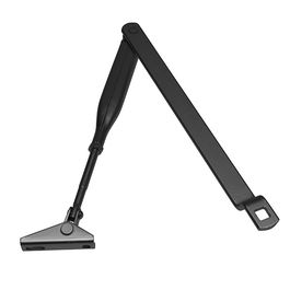 DUVER Brazo Cierrapuertas DC340 con/sin Retención - Acabado Negro Plata/Negro
