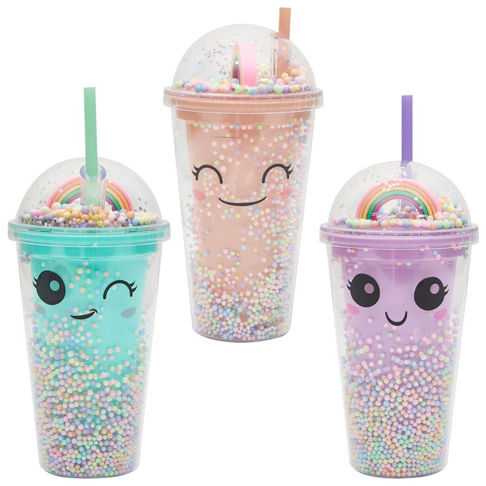 The Concept Factory Mug con Pajita Rainbow 350 ml Colección Kawaii The Concept Factory Mug con Pajita Rainbow 350 ml Colección Kawaii