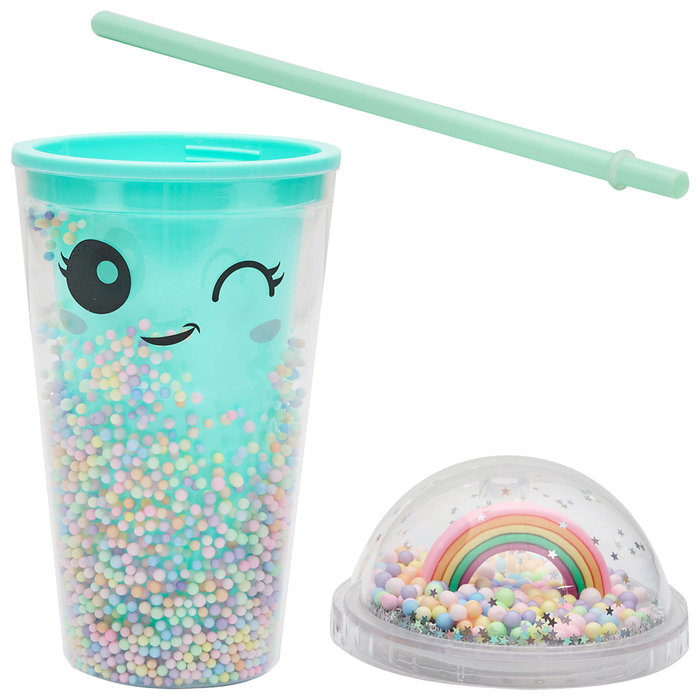 The Concept Factory Mug con Pajita Rainbow 350 ml Colección Kawaii The Concept Factory Mug con Pajita Rainbow 350 ml Colección Kawaii