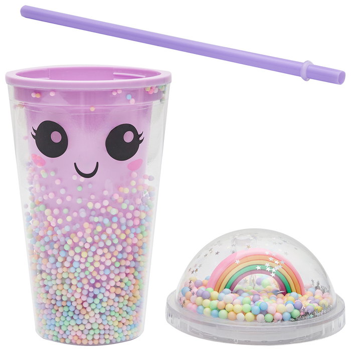 The Concept Factory Mug con Pajita Rainbow 350 ml Colección Kawaii The Concept Factory Mug con Pajita Rainbow 350 ml Colección Kawaii