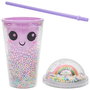 The Concept Factory Mug con Pajita Rainbow 350 ml Colección Kawaii