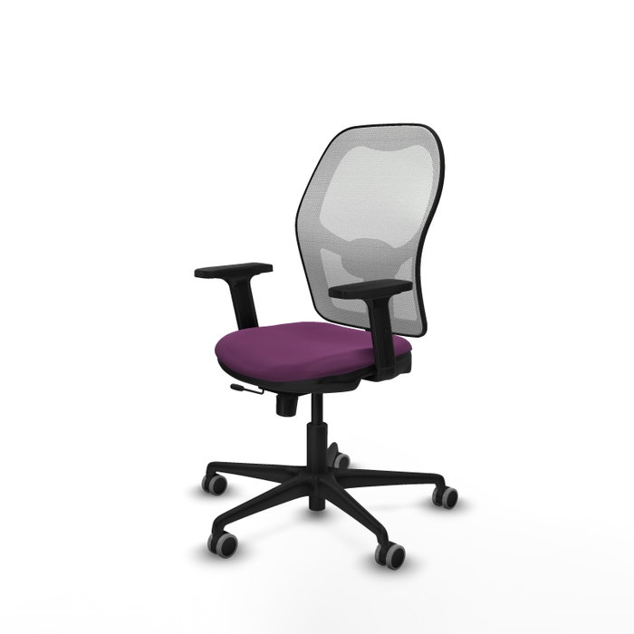 PIQUERAS Y CRESPO Silla de oficina Jorquera Morado/Blanco con Mecanismo Sincro/Traslack