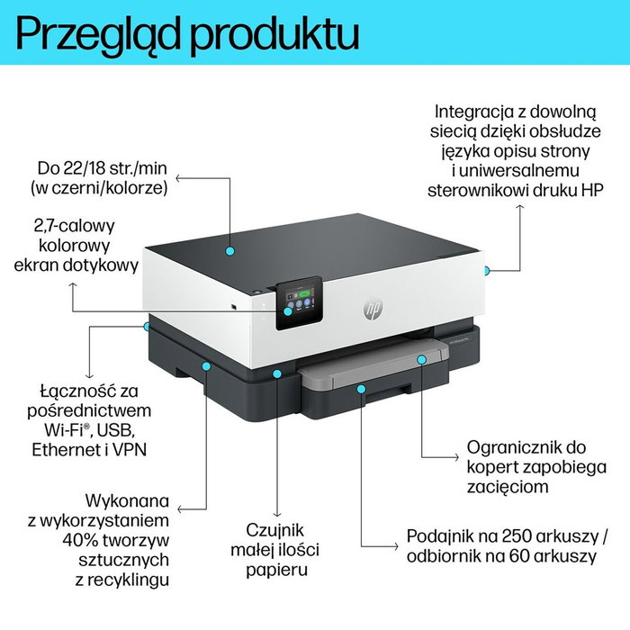 HP OfficeJet Pro 9110b Gris Cemento