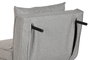 DKD Home Decor Sofá Cama Gris de Poliéster y Metal