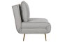 DKD Home Decor Sofá Cama Gris de Poliéster y Metal