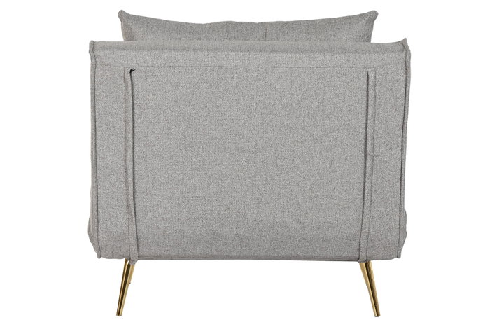 DKD Home Decor Sofá Cama Gris de Poliéster y Metal