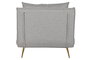 DKD Home Decor Sofá Cama Gris de Poliéster y Metal