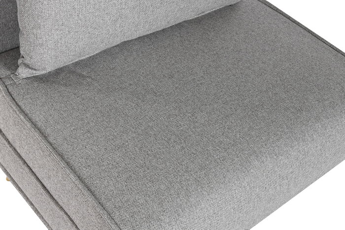 DKD Home Decor Sofá Cama Gris de Poliéster y Metal