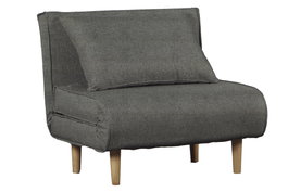 DKD Home Decor Sofá Cama Gris de Poliéster y Metal