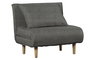 DKD Home Decor Sofá Cama Gris de Poliéster y Metal
