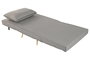 DKD Home Decor Sofá Cama Gris de Poliéster y Metal