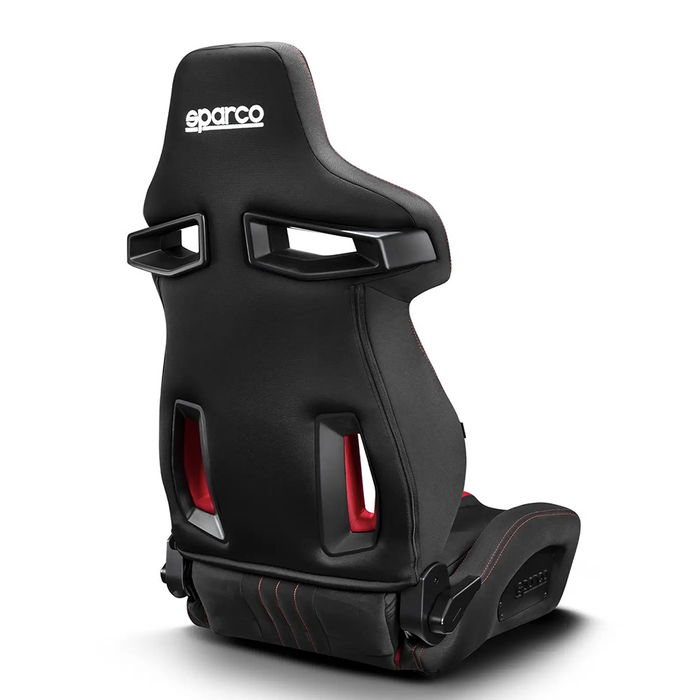 Sparco Asiento Deportivo Reclinable R333 S009011NRRS Negro y Rojo para Calle, Track Day y Sim Racing