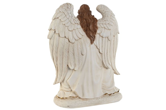DKD Home Decor Nacimiento Navidad Tradicional Blanco Resina 10.5 x 26 x 21 cm (2 Unidades)