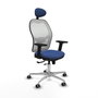 PIQUERAS Y CRESPO Silla de oficina Jorquera Azul marino y Blanco