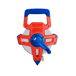 Workpro Cinta Métrica Abierta de Fibra de Vidrio 100 m con Mango Ergonómico y Manivela Compacta