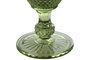 DKD Home Decor Set de 6 Copas de Cristal Verde Grabado 240ml