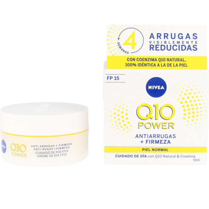 Nivea Q10+ POWER Crema de Día Anti-arrugas con Protección Solar SPF15 - 50 ml