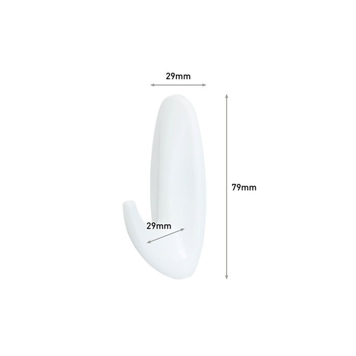 Gancho para colgar 3M 1,3 kg Blanco Metal Plástico (2 Unidades) Gancho para colgar 3M 1,3 kg Blanco Metal Plástico (2 Unidades)
