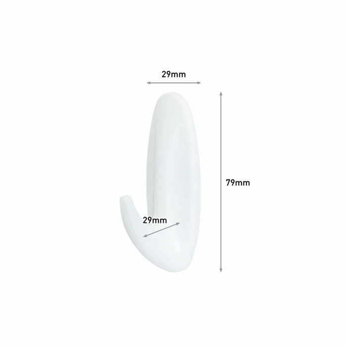 Gancho para colgar 3M 1,3 kg Blanco Metal Plástico (2 Unidades)